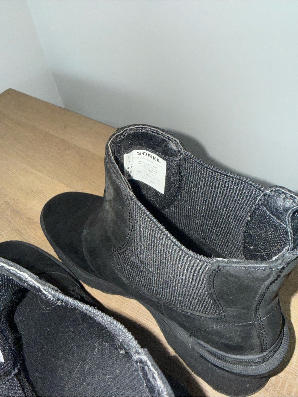 Sorel Women's Hi Line Chelsea Boot in Black - Picture 7 of 11